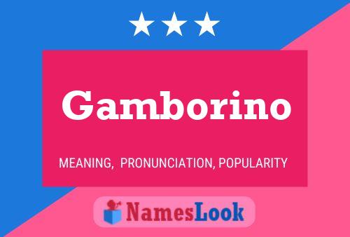 Gamborino Naam Poster