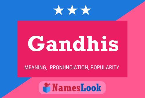 Gandhis Naam Poster