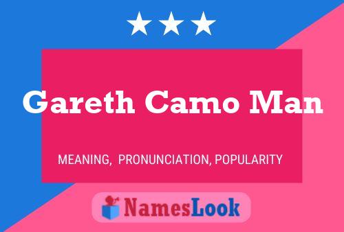 Gareth Camo Man Naam Poster