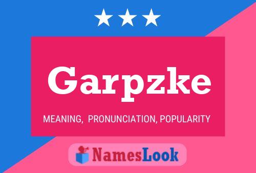 Garpzke Naam Poster