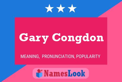 Gary Congdon Naam Poster