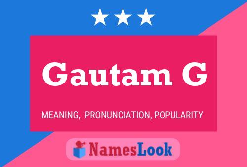 Gautam G Naam Poster