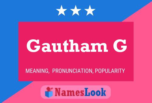 Gautham G Naam Poster