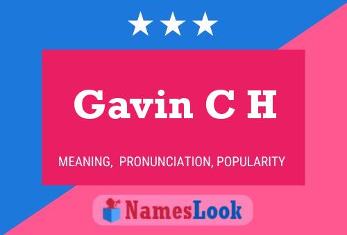 Gavin C H Naam Poster