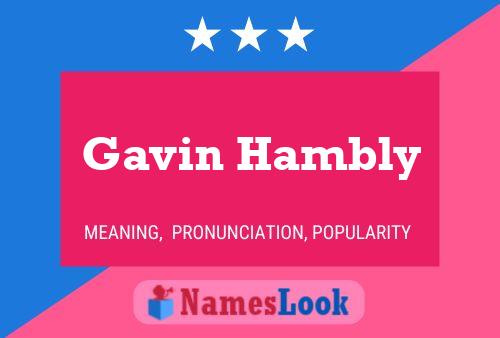 Gavin Hambly Naam Poster