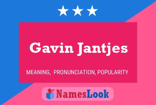 Gavin Jantjes Naam Poster