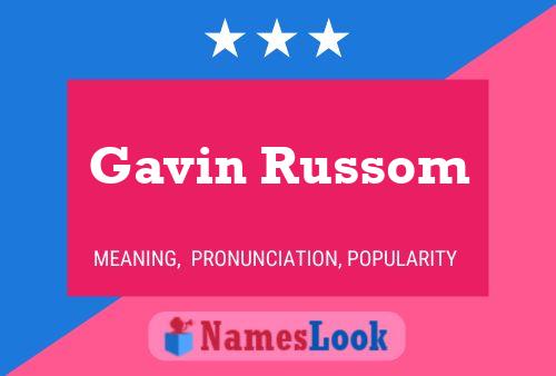 Gavin Russom Naam Poster