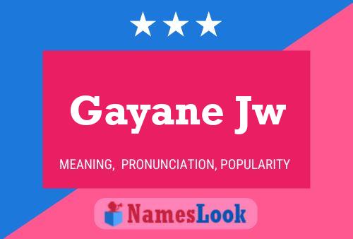 Gayane Jw Naam Poster