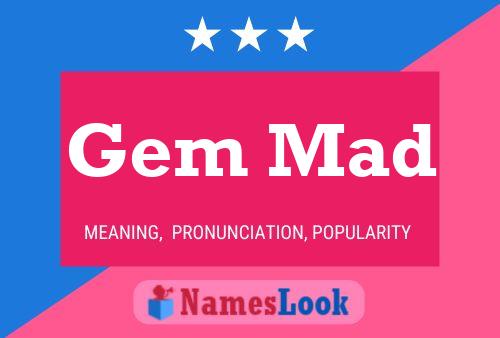 Gem Mad Naam Poster