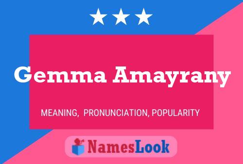 Gemma Amayrany Naam Poster