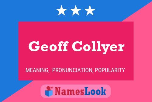 Geoff Collyer Naam Poster