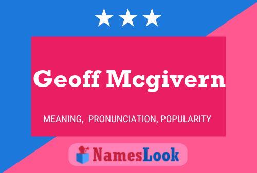 Geoff Mcgivern Naam Poster