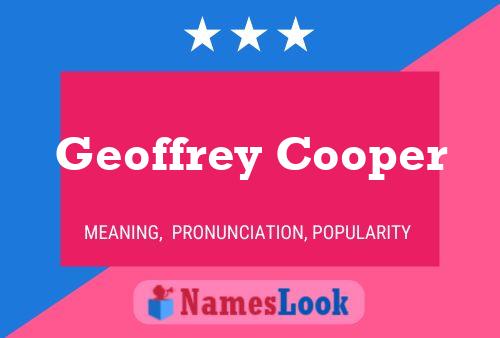 Geoffrey Cooper Naam Poster