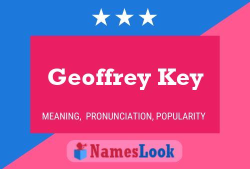 Geoffrey Key Naam Poster