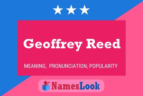 Geoffrey Reed Naam Poster