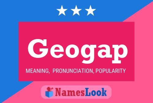 Geogap Naam Poster