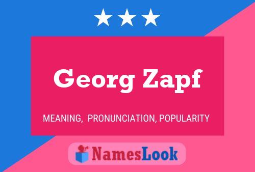 Georg Zapf Naam Poster