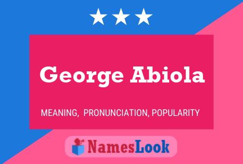 George Abiola Naam Poster