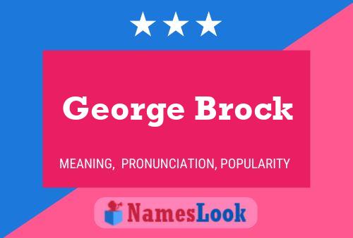 George Brock Naam Poster