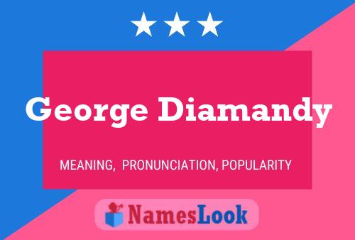 George Diamandy Naam Poster