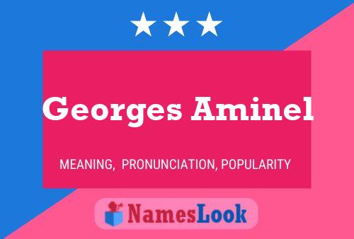 Georges Aminel Naam Poster