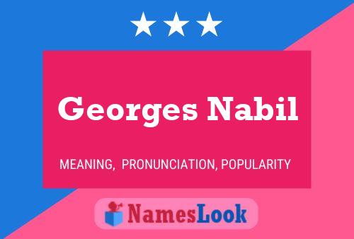 Georges Nabil Naam Poster