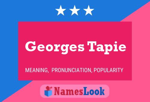 Georges Tapie Naam Poster