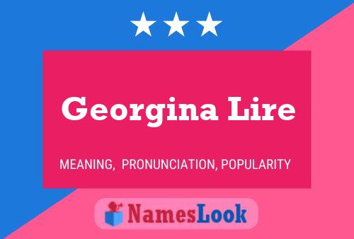 Georgina Lire Naam Poster