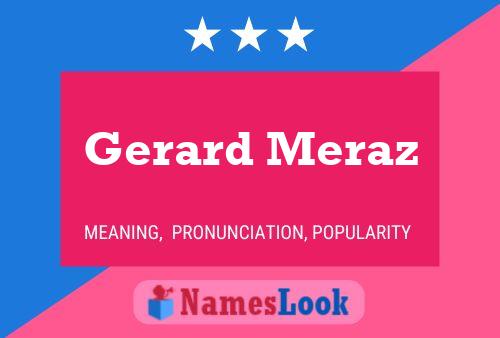 Gerard Meraz Naam Poster