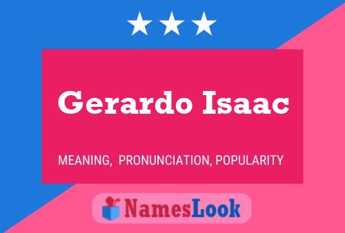 Gerardo Isaac Naam Poster