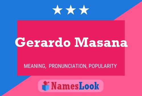 Gerardo Masana Naam Poster