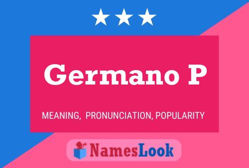 Germano P Naam Poster