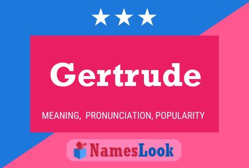 Gertrude Naam Poster