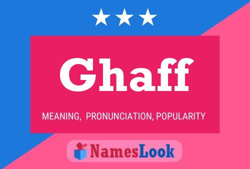 Ghaff Naam Poster