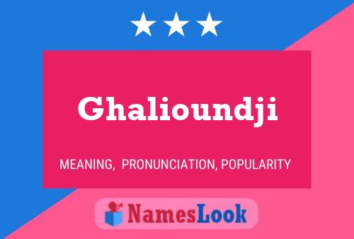 Ghalioundji Naam Poster