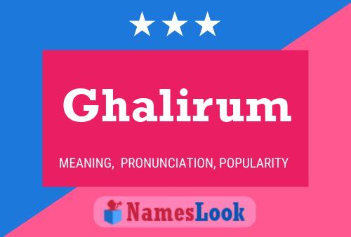 Ghalirum Naam Poster