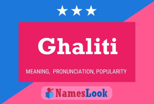 Ghaliti Naam Poster