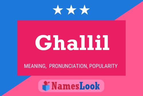 Ghallil Naam Poster