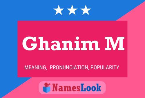 Ghanim M Naam Poster