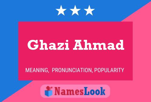 Ghazi Ahmad Naam Poster