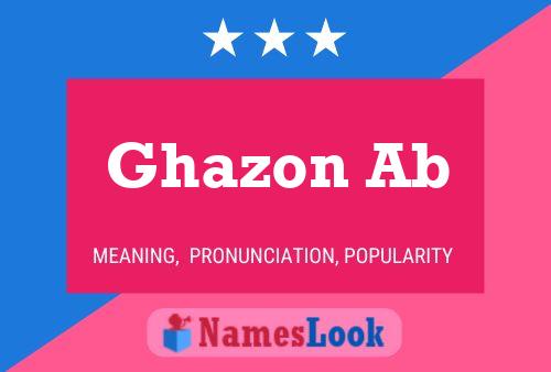 Ghazon Ab Naam Poster