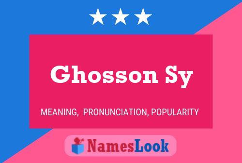 Ghosson Sy Naam Poster