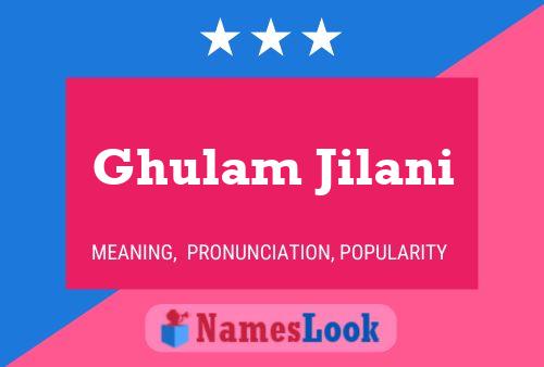 Ghulam Jilani Naam Poster