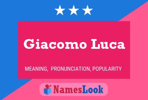 Giacomo Luca Naam Poster