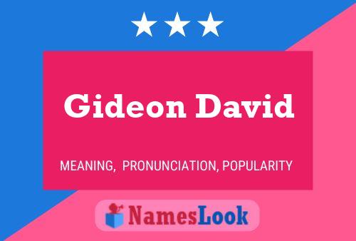 Gideon David Naam Poster