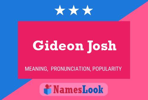 Gideon Josh Naam Poster