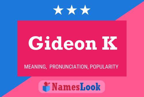 Gideon K Naam Poster