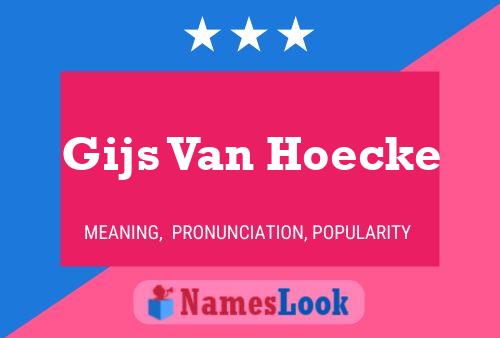 Gijs Van Hoecke Naam Poster