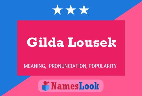 Gilda Lousek Naam Poster