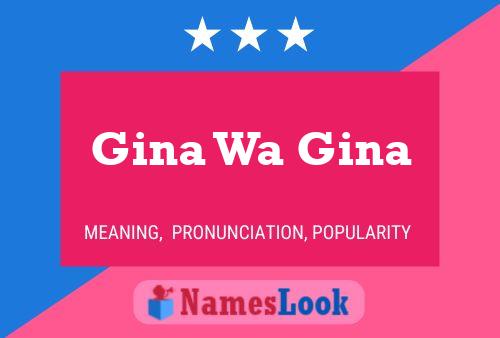 Gina Wa Gina Naam Poster